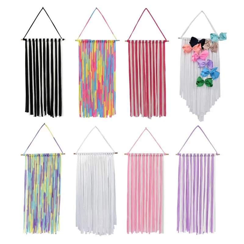 

Girls' Hair Bows Storage Belt Barrette Hairband Organizer Kids Rainbow Color Hair Clips Hair Holder DIY Hair Accessories