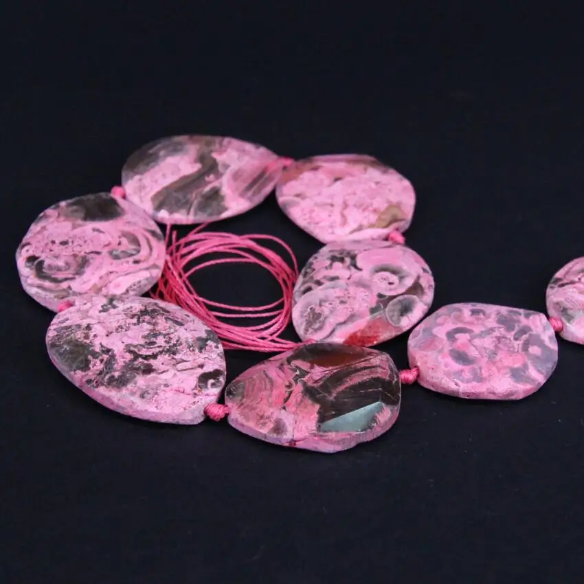 Бусины из натурального розового нефрита диаметром 15 5 дюйма большие размеры|loose
