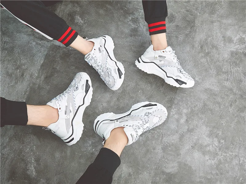 Повседневная Белая обувь; женские кроссовки на платформе; zapatos de mujer; модная брендовая обувь; chaussures femme; женская обувь из натуральной кожи; Цвет Черный