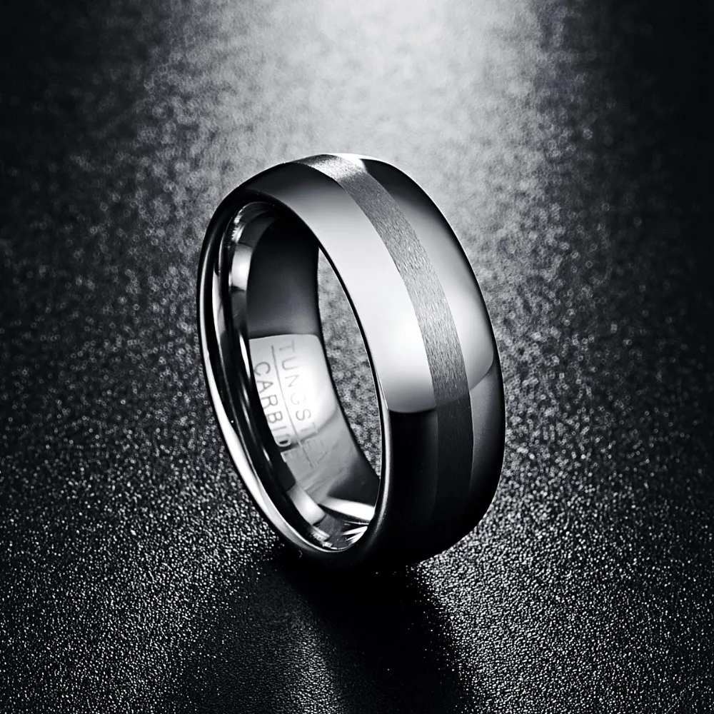 Мужские обручальные кольца Nuncad 8 мм с матовой отделкой и Размеры 7 12|ring size|wedding band