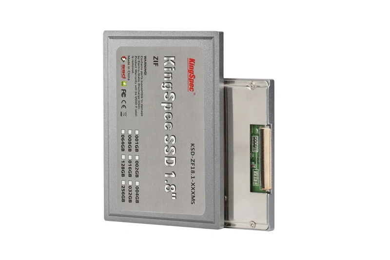 40% OFF Kingspec 1.8 ''ZIF CE SSD Диск 8 ГБ 16 32 64 128 ATA IDE ZIF2 Solid State Disk Для Dell Mini12 D420 D430 XT HTC |