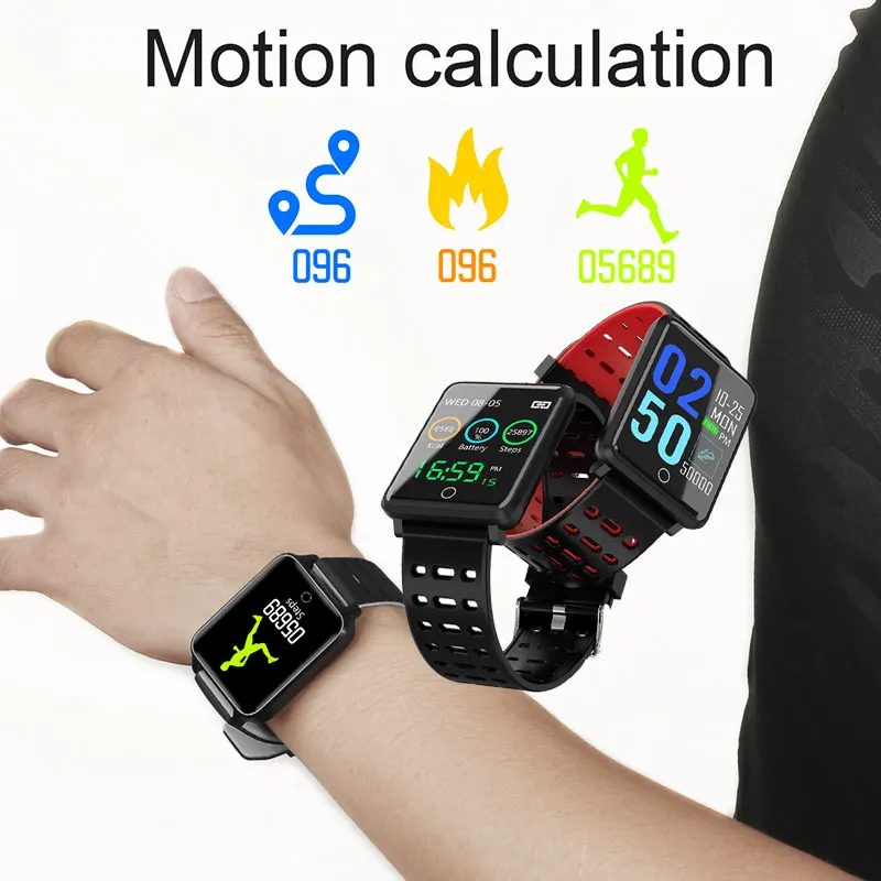 Smart Wristband Heart Rate Monitor Bracelet Blood Pressure IP 67 Waterproof Men Women Smart Band Watch Activity Tracker
Smart Wristband Heart Rate Monitor Bracelet Blood Pressure IP 67 Waterproof Men Women Smart Band Watch Activity Tracker