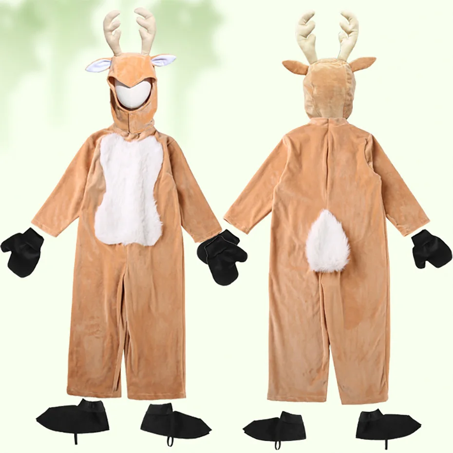 Children's Day Costumes Halloween Cos Animals Play Elk Christmas Reindeer Performance | Тематическая одежда и униформа