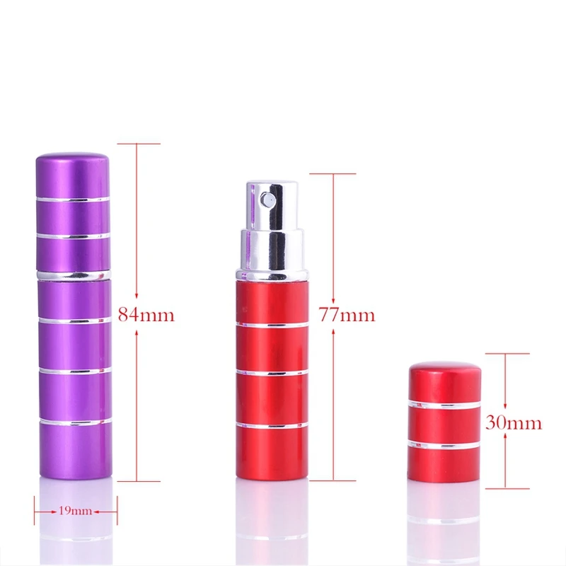 MUB - 5 мл 1 шт. серебряное кольцо мини флакон для духов распылителя портативный