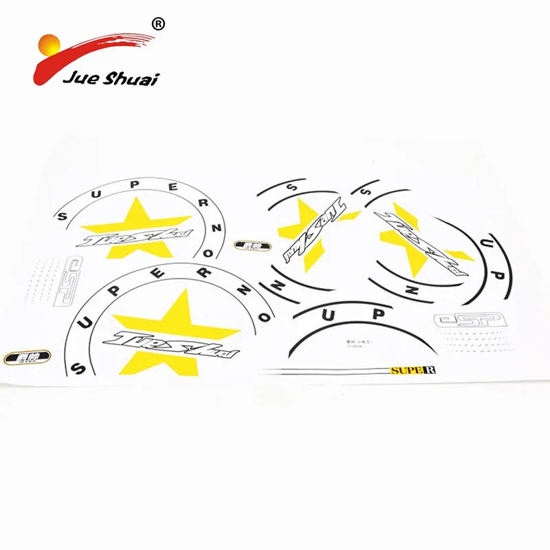 JS Yellow Stars фигурки дорожного велосипеда стикеры MTB Защитная Наклейка рама лента