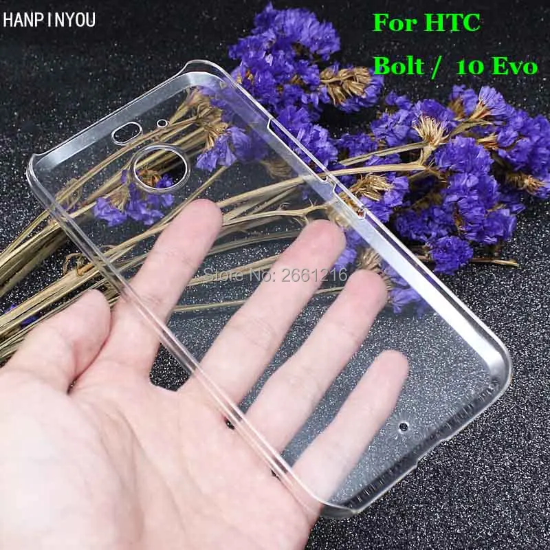 Новинка Жесткий Чехол для HTC Bolt / 10 Evo из поликарбоната Ультратонкий Прозрачный