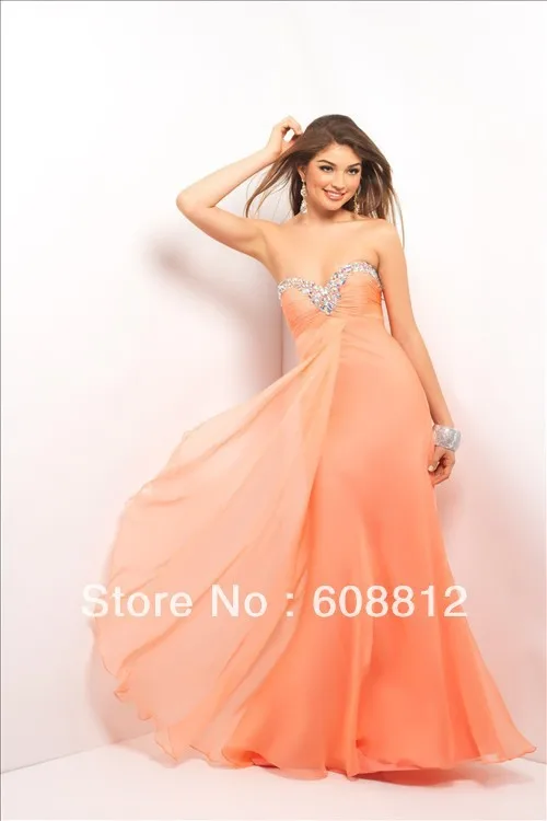 2015 New fashionFree Shipping Arrival FE5206 Sweetheart Hand Beaded Empire Chiffon Custom Made Couture Dress Prom Evening Dr | Свадьбы и