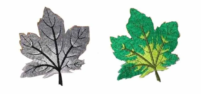 6 98 см Широкий разный цвет кленовые листья вышивка патч Пользовательский логотип