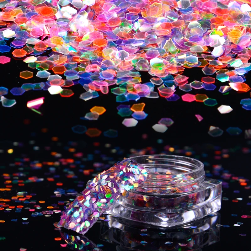 1 коробка красочные блестящие весы блестки для ногтей Типсы украшение маникюра и