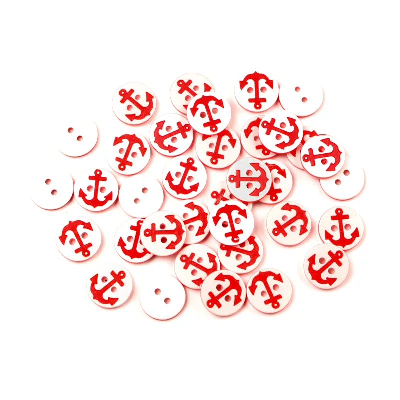 14mm 100pcs 100 шт Смешанные мульти круглые полимерные пуговицы для шитья одежды детская одежда Скрапбукинг Украшение ручной работы DIY аксессуары - Цвет: 14mm 100pcs