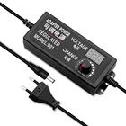 Регулируемый универсальный источник питания переменного тока в постоянный ток 3-12 в 3-24 в 9-24 В с дисплеем Регулируемый адаптер напряжения вилка стандарта ЕССША