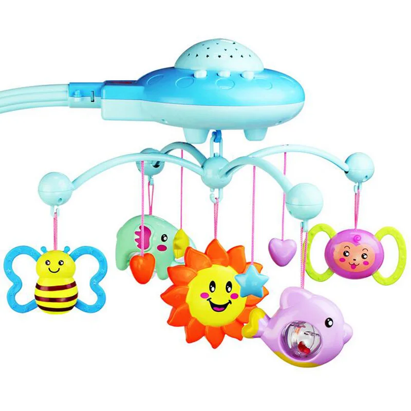 Погремушка детская вращающаяся музыкальная проекция со звездами|baby rattle|baby toysmusical