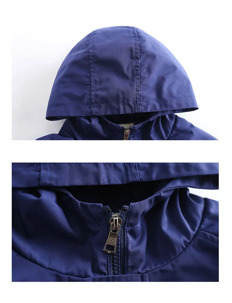 Новинка 2018 детская одежда весенняя куртка для мальчиков ветровка длинная