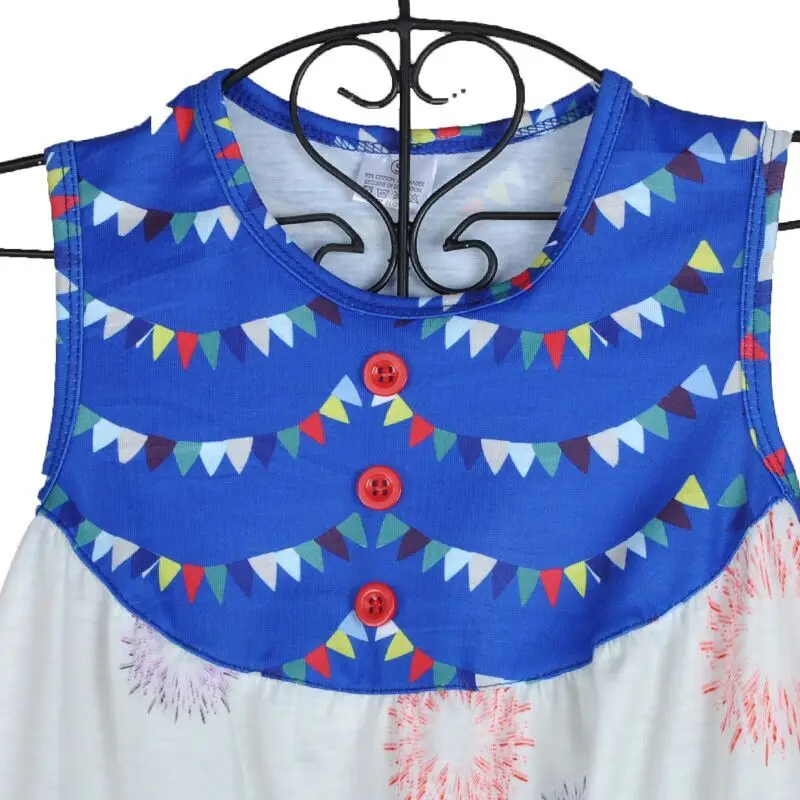 Conice/милое платье для маленьких девочек детская одежда без рукавов с рисунком