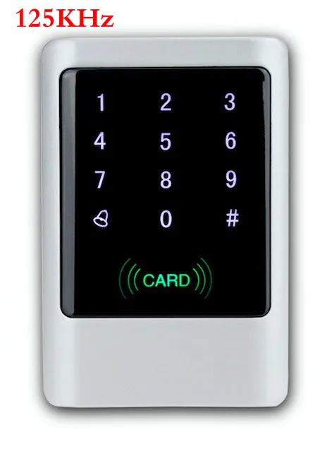 IP65 Водонепроницаемый Металл контроллер доступа RFID ЖК-дисплей 125 кГц/13,56 МГц MF Смарт RFID считыватель для двери Система контроля доступа - Цвет: 125KHz