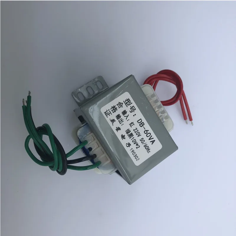 Мощность трансформатор EI66* 44 DB-60VA 220V до 10V* 2 двойной 10V 3A используется для одного 20V