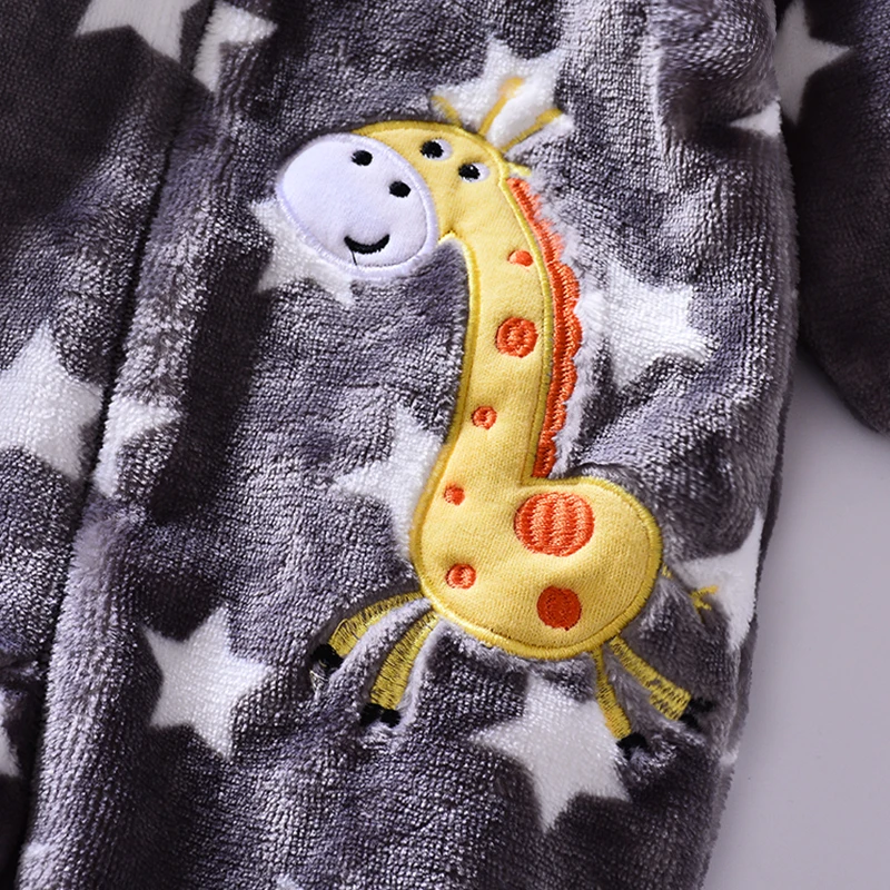 Флисовые детские комбинезоны для мальчиков теплые новорожденных осенне-зимняя