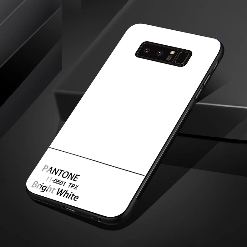 Новые Pantone для samsung S8 S8plus S9 S9plus note8 note9 S10 S10plus Цвет закаленное стекло чехол для телефона