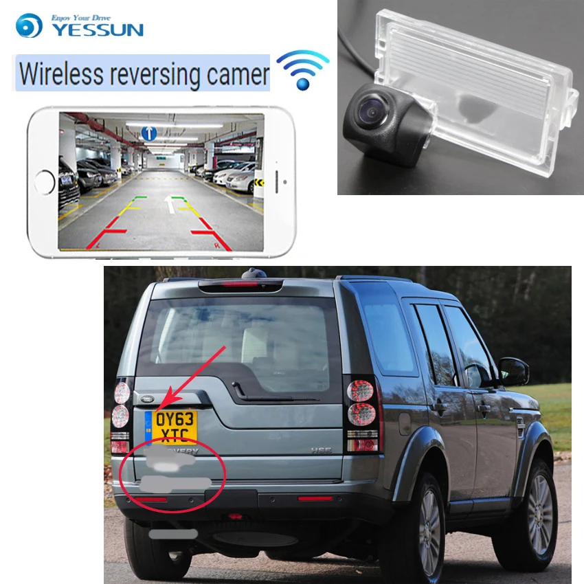 YESSUN  wireless  Rear View Camera For Land Rover Discovery 3 Discovery 4 2014 LR2 LR3 Range Rover Sport Reverse Camera HD Night