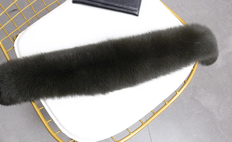 ZDFURS* натуральный Лисий меховой воротник пуховое пальто меховой капюшон, воротник с отделкой меховой лисички женские зимние
