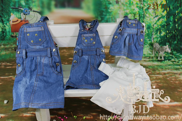 1/6 1/4 1/3 scale BJD clothing accessories T-shirt+Denim skirt set for BJD/SD doll Not included shoes wig 1541 | Игрушки и хобби