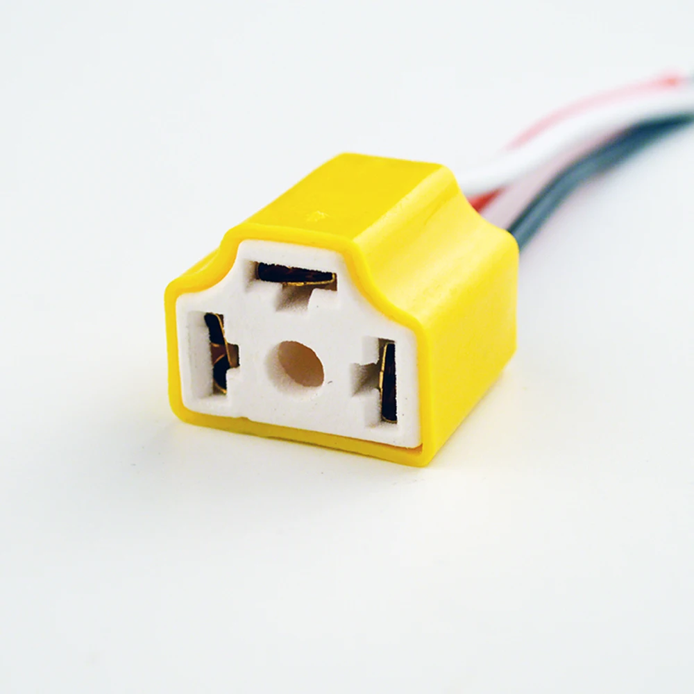 Hippcron(2 шт./лот) Керамика гнездо для H1/H3/H4/H7/H8/H11/9005/9006 Лампа соединитель автомобильных ламп