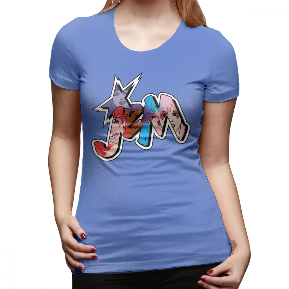She Ra футболка Jem и голограмма Логотип Группа Цвет Футболка Kawaii Графический женская футболка плюс размер серебряные женские футболки - Цвет: Армейский зеленый
