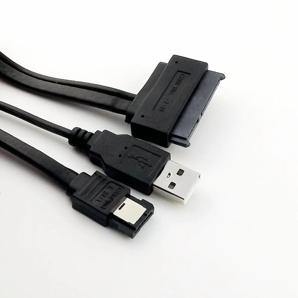 10 шт. SATA 7 + 15 штырьков 22 штырька разъем eSATA 7P с USB 2 0 A мужской источник питания