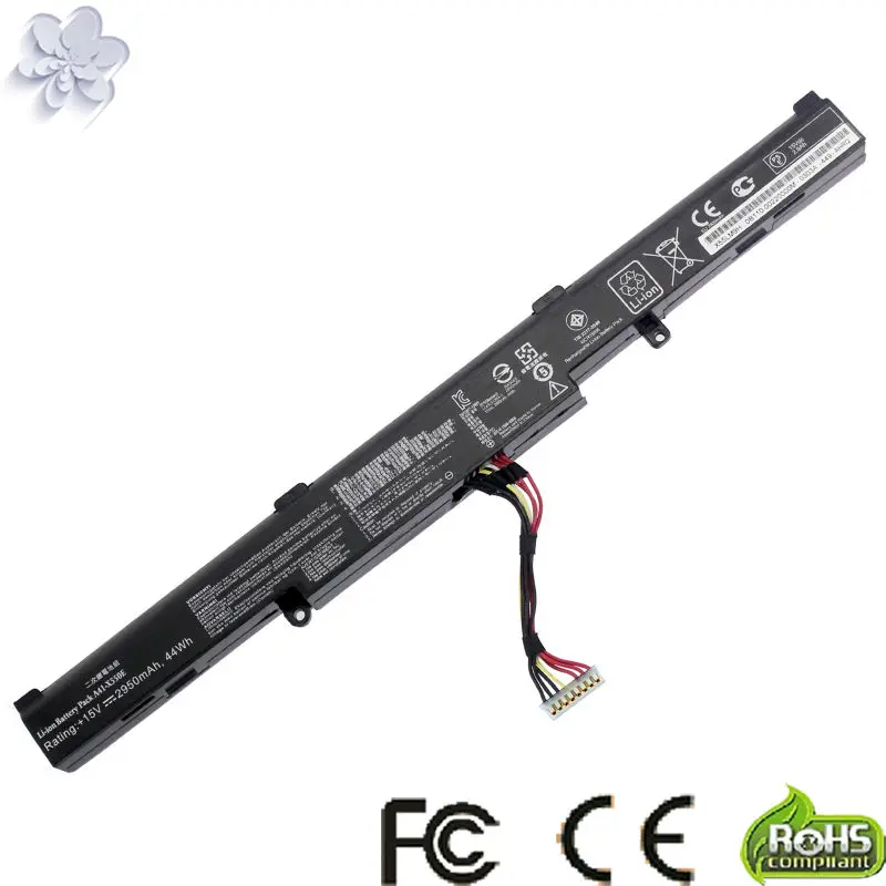 Новый аккумулятор для Asus X450 X450E X450J X450JF X751M A41 X550E X751MA 15 в 2950 мАч 44 Втч|x550e battery|battery for