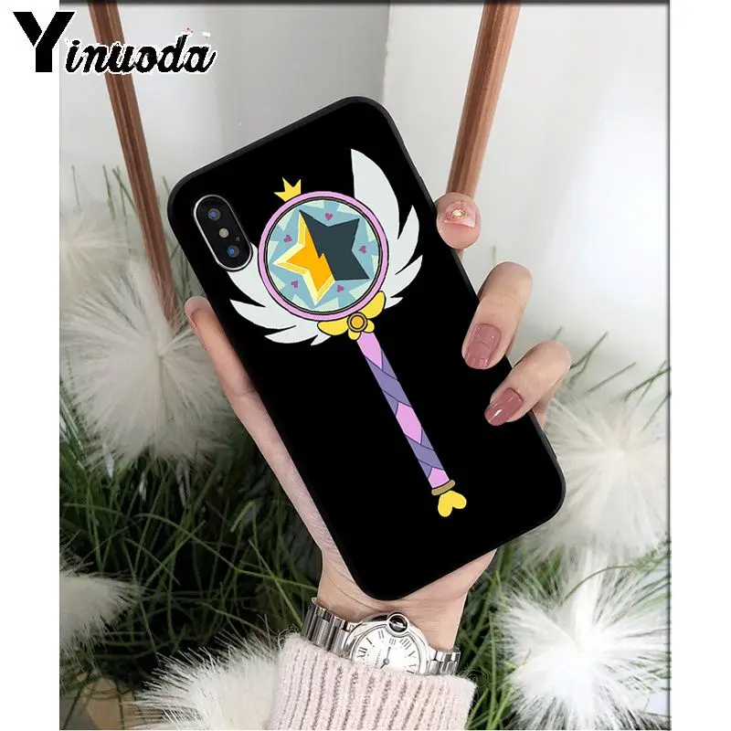 A10 Yinuoda Star vs the Forces of Evil Силиконовый ТПУ мягкий черный чехол для телефона для Apple iPhone 8 7 6 6S Plus X XS MAX 5 5S SE XR - Цвет: A10