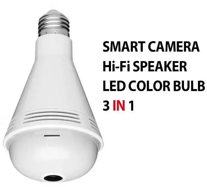 VRFEL 3 в 1 Smart HD bluetooth динамик ip камера светодиодный свет ночного видения лампа