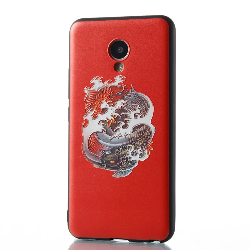 Чехол для Meizu M3 M3s mini M5 M6 Note M6s M5s Pro 6 Plus MX6 задняя крышка 3D рельефный милый кожаный