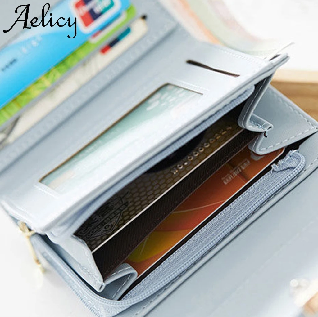 Aelicy женская модная сумочка с держателем короткий складной кошелек портмоне