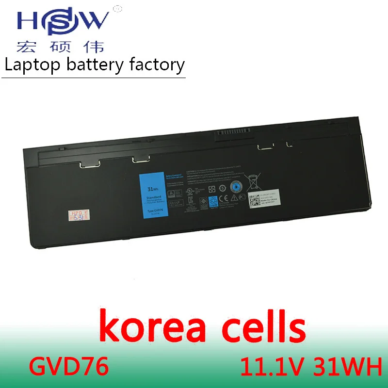 

HSW 11.1V 31WH genius laptop battey FOR DELL Latitude 12 7000-E7240 E7240 E7250 E7440 bateria akku