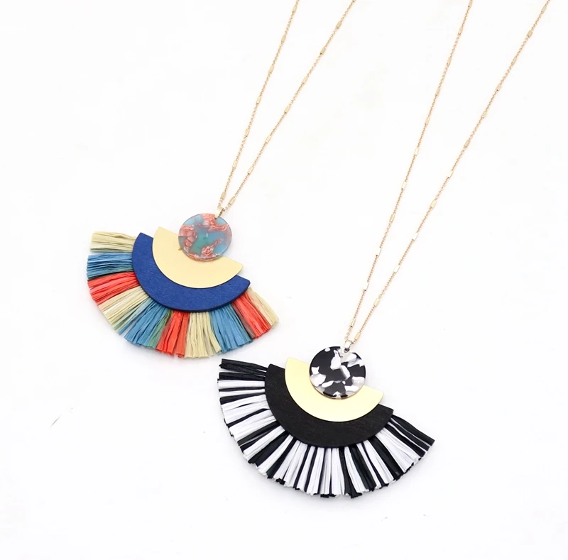 Новое поступление 2019 Feb бумажная солома в форме веера с полулитой круглой