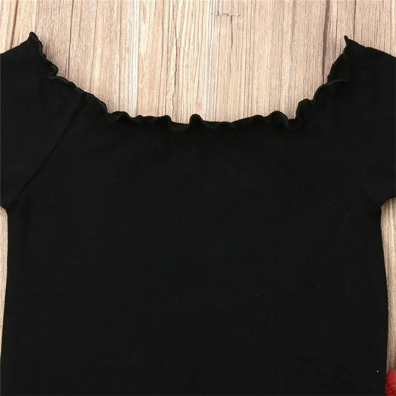 От 1 до 7 лет комплект модной детской одежды для маленьких девочек летний топ с