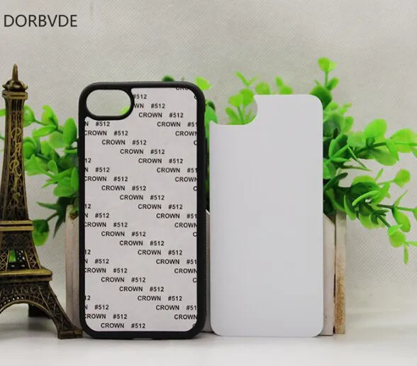 Пустой 2D сублимационный ТПУ + ПК резиновый чехол для iphone 12 11 7 8 с алюминиевыми