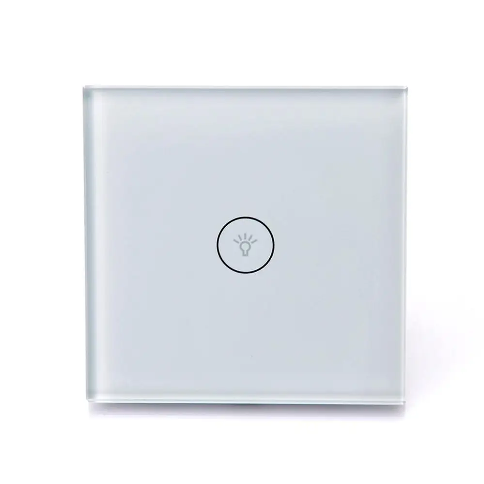 UK Standard 1 Gang Умный светильник Timethinker 1, 2, 3 банды, Wi-Fi приложение, голосовое управление, Великобритания, ЕС, настенный сенсорный выключатель, совместимый с Alexa Google Home IFTTT - Комплект: UK Standard 1 Gang