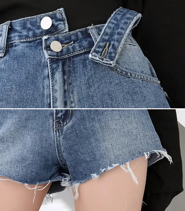 Новинка 2019 женские летние широкие шорты Летние Стильные сексуальные джинсы
