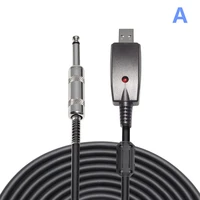 musical instrument cable usb to 6 35 electric guitar cable compatible game device ps2 ps3 wii xbox host usb guitar cable