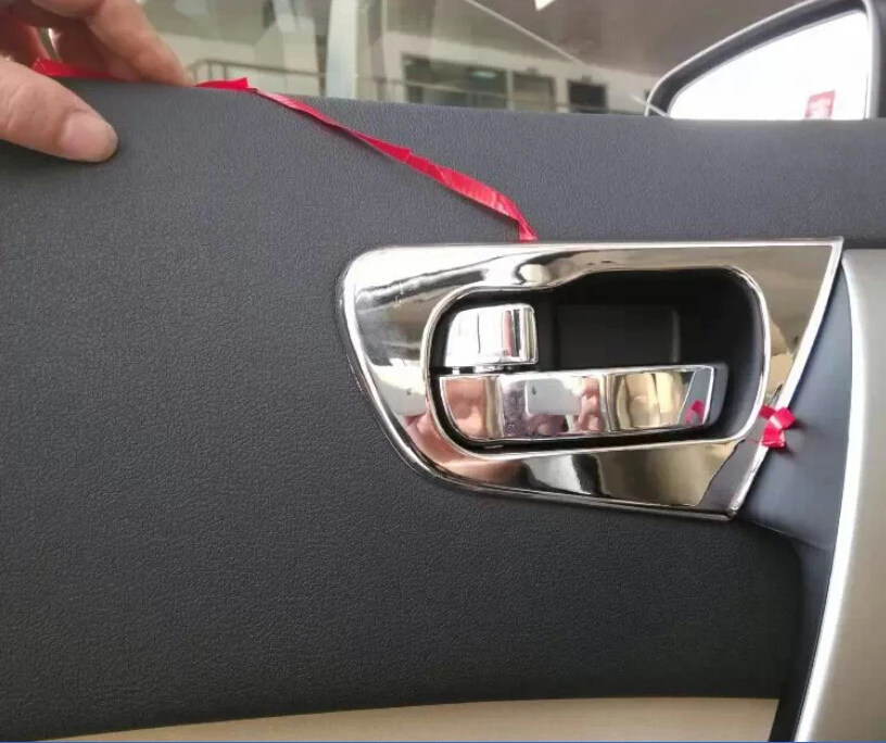 4 * АБС пластик хромированная внутри дверная ручка рамка Накладка для nissan Qashqai Dualis