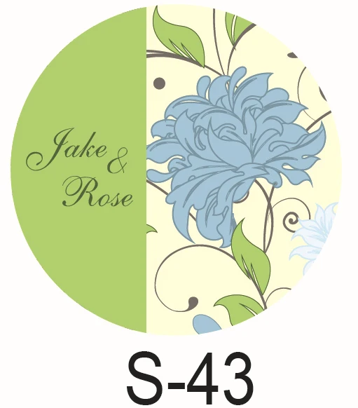 

150pcs/lot personalized candy sticker favor sticker for wedding bride shower wedding party decoration small circle S43