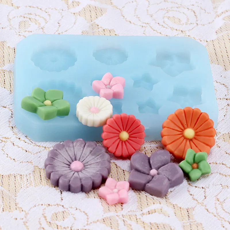 Силиконовые формы Fondant (сахарная) пресс форма для торта в виде цветка