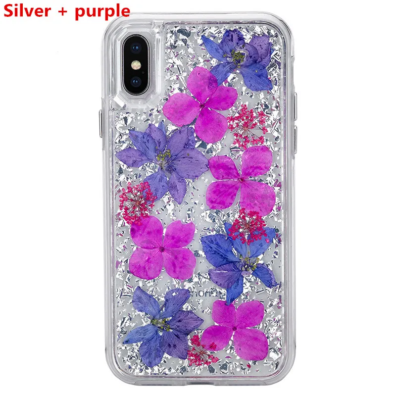 Роскошный натуральный лепестка, цветок чехол для iPhone X, 8, 7, 7 Plus, 6, 6 S, 6Plus
