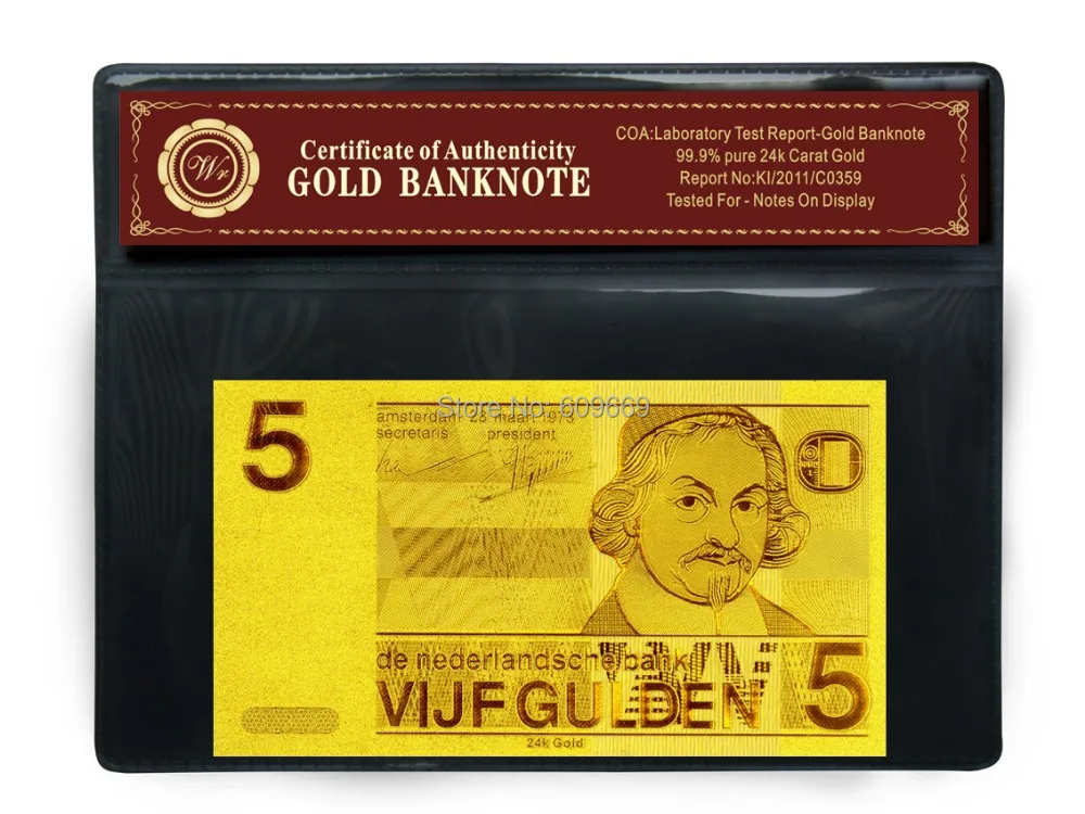 Подарки с гравировкой позолоченные банкноты ПВХ | Дом и сад