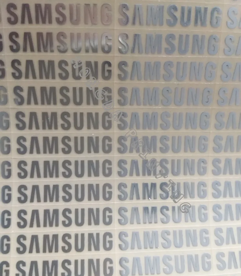 Бесплатная доставка 100 x см шт./лот Серебряный логотип Samsung металлическая паста