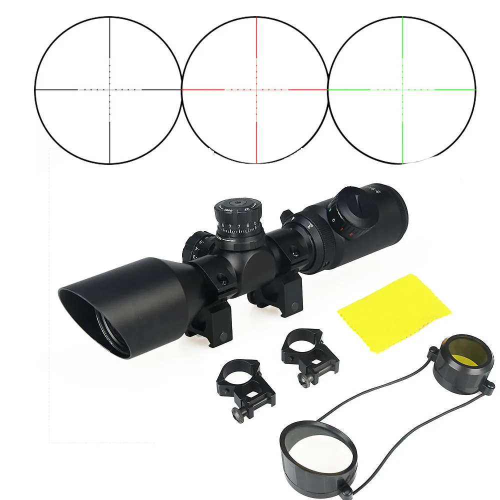 PPT Hunting Rifle Air Soft Scope 3-9x42 Rifle Scope 25.4mm Holographic Sight for Shooting Waterproof Scope gs1-0275