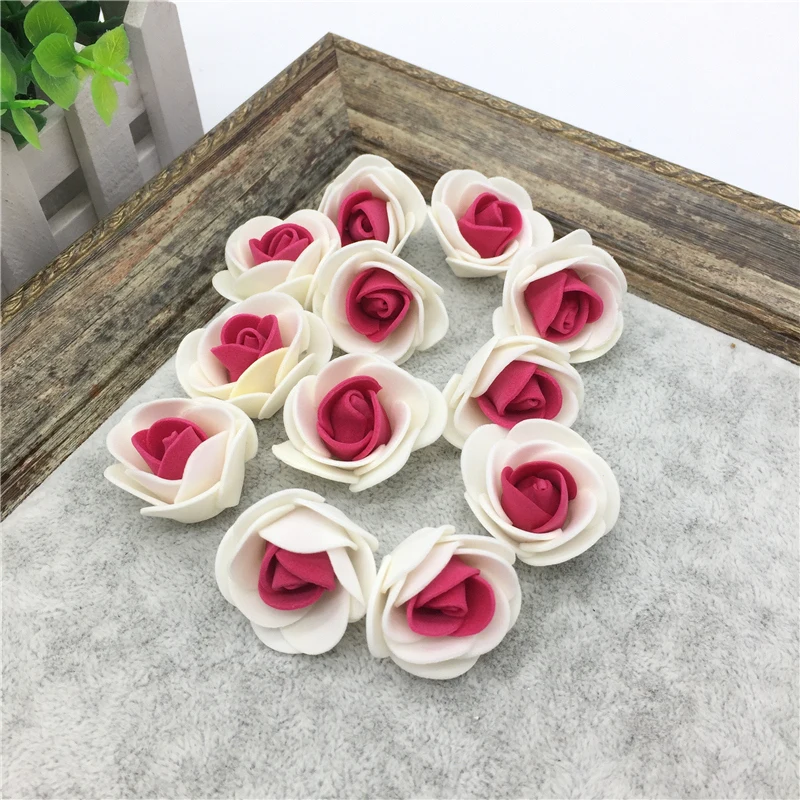 12 шт. миниатюрная роза из пеноматериала искусственные цветы для свадьбы