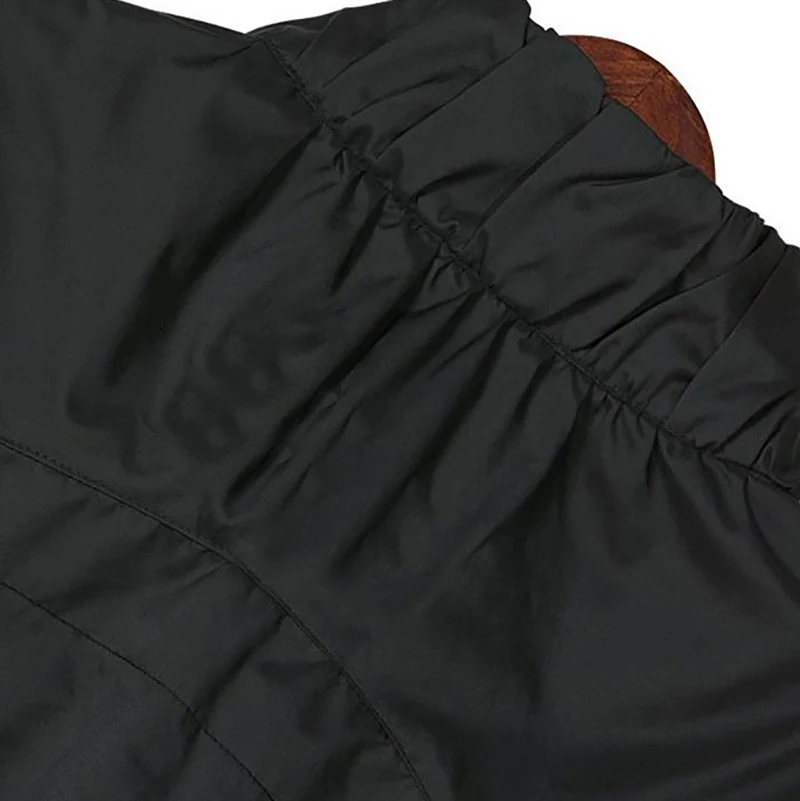 Новый полные люди Большие размеры женские длинные ветровка Черная куртка