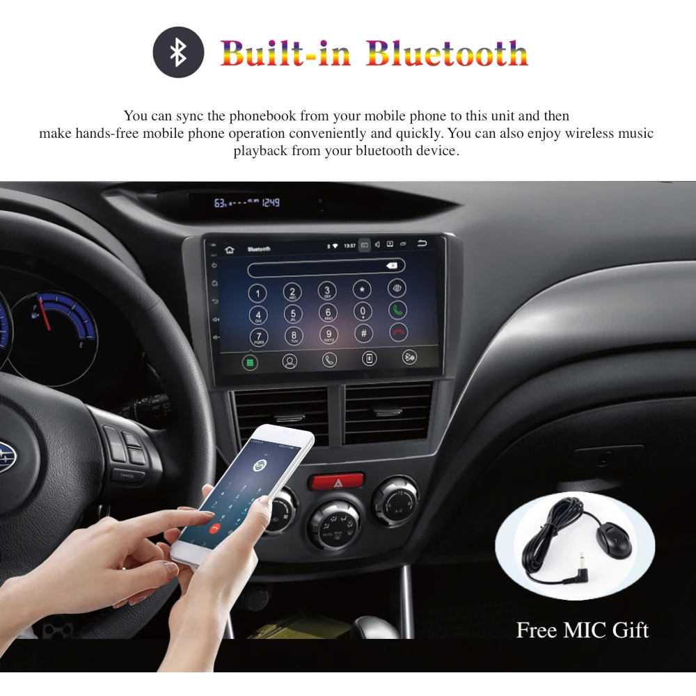 Android 9,0 автомобильный радиоприемник 2 Din gps Navi для Subaru Forester 2008 2009 2010 2011 2012 PX6 DSP ips Экран 4 Гб+ 64 Гб RDS WI-FI, Bluetooth, выход HDMI